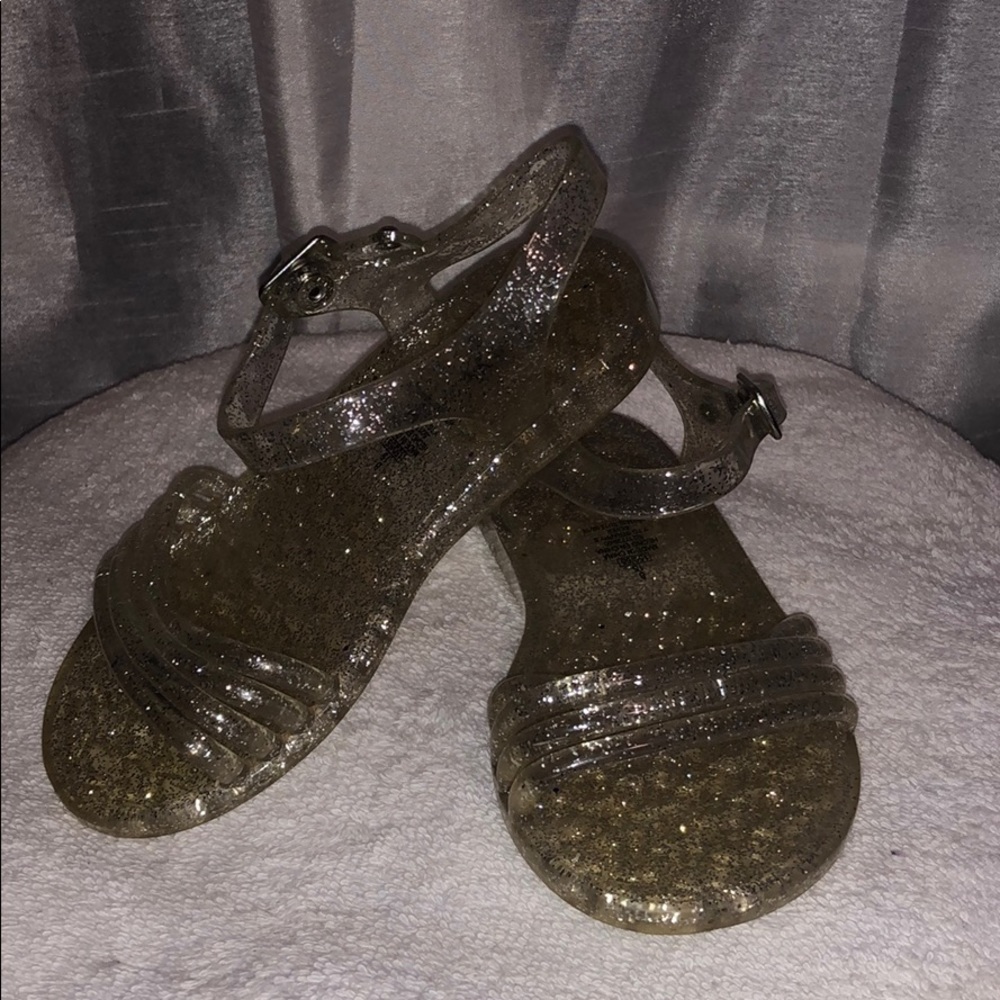 Glittered Jelly Sandals